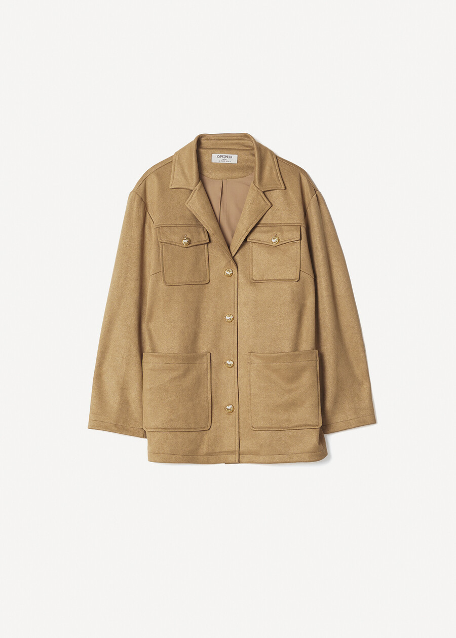 Giubbino Galy in ecopelle MARRONE TERRA Donna , immagine n. 6