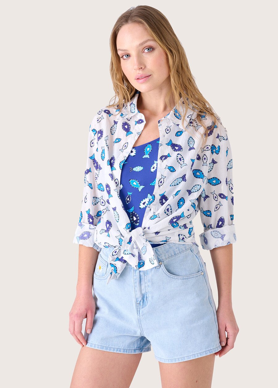 Camicia Cledi 100% cotone BIANCO Donna , immagine n. 1