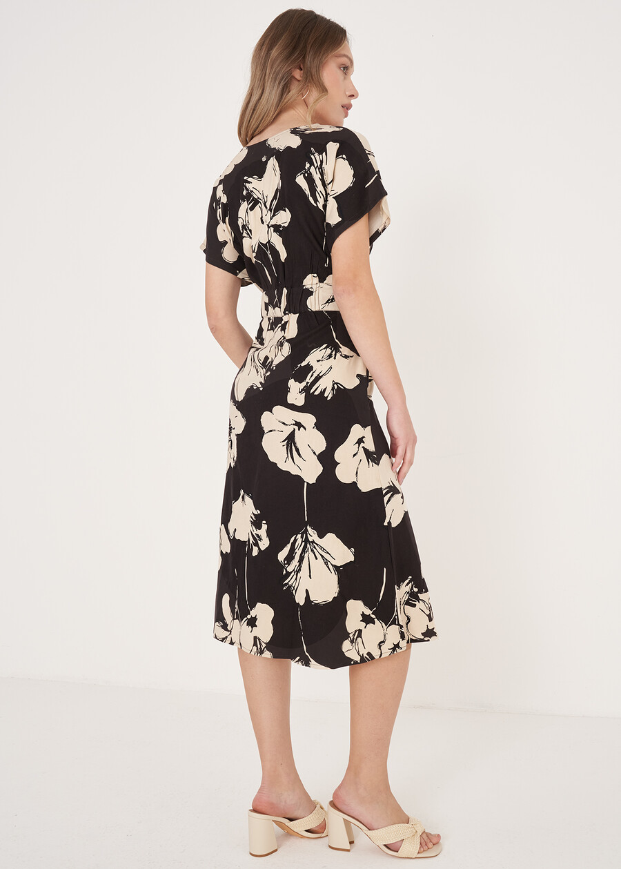 Ambra Printed Midi Dress MARRONE JAVA Woman , image number 4