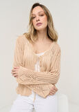 Mariam light knit cardigan BEIGE LIGHT BEIGE Woman image number 1