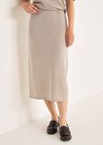 Ginevra lurex knit skirt BEIGE SABBIA Woman image number 2