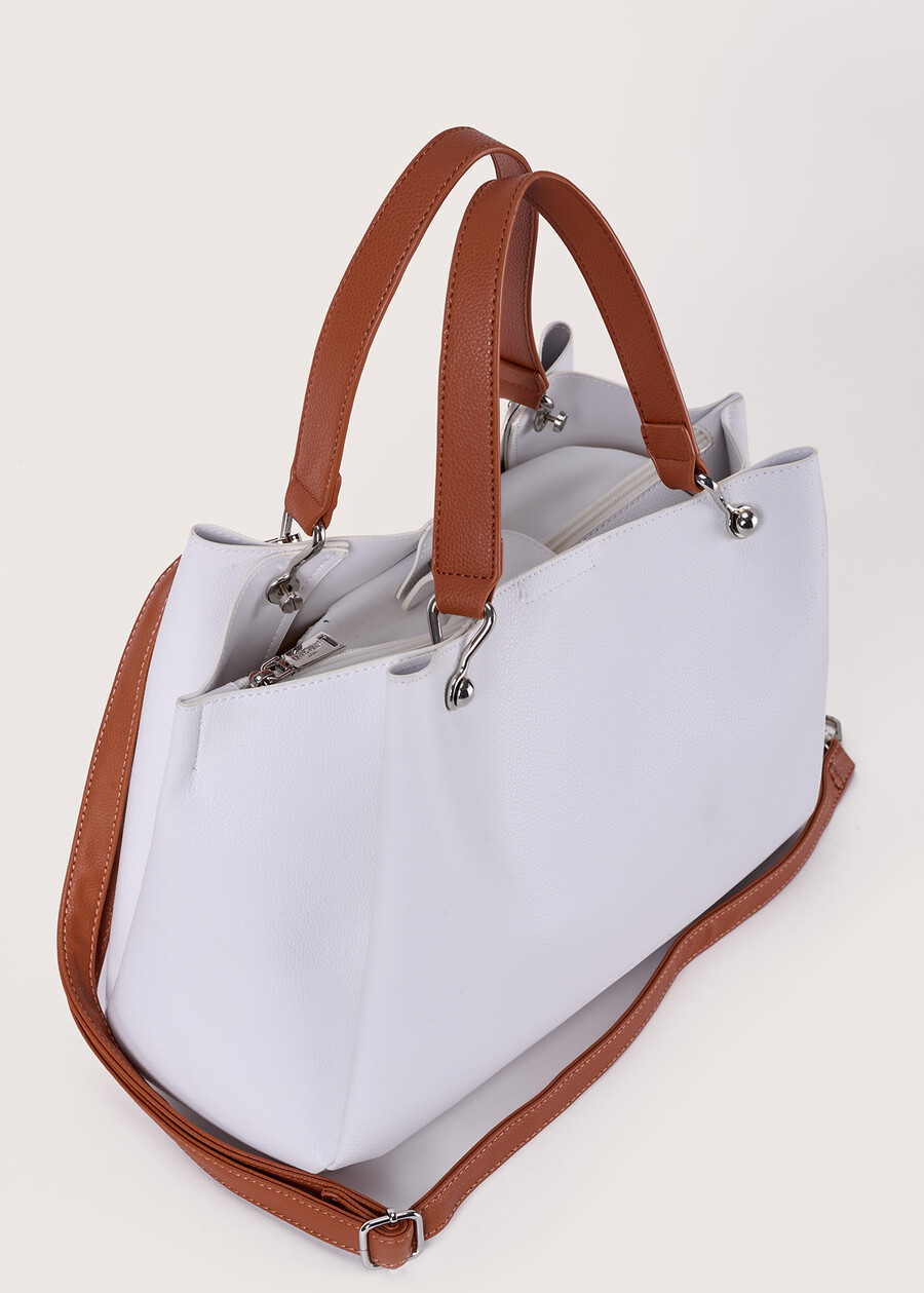 Borsa Ballia in ecopelle BIANCOBLUE OLTREMARE  Donna , immagine n. 3