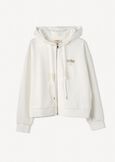 Florinne sweatshirt with jeweled details BIANCO WHITE Woman image number 5