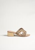 Scelum sandals with beads BEIGE SAFARI Woman image number 4