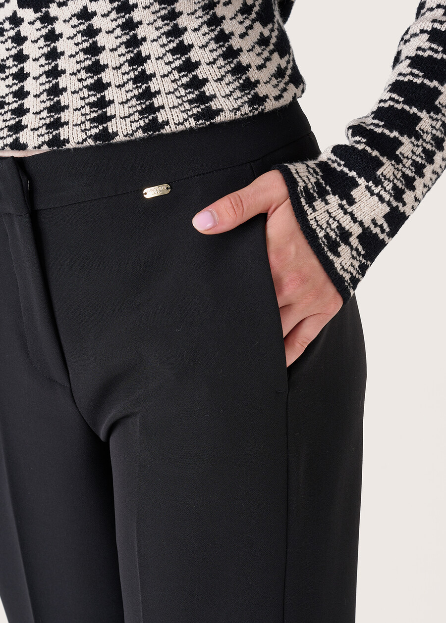 Pantalone Giorgia a palazzo NERO BLACKMARRONE VISONE Donna , immagine n. 4