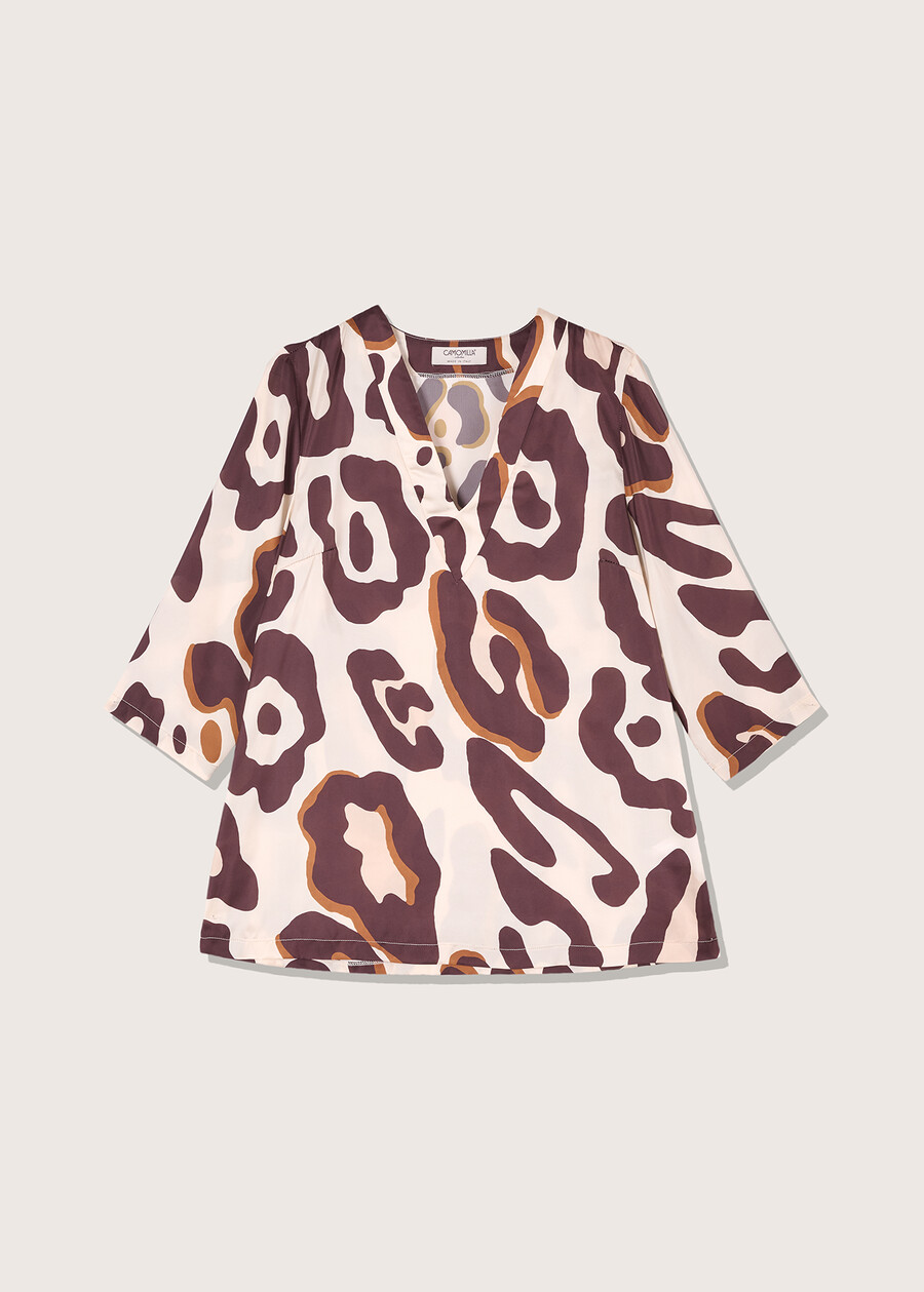 Blusa Sara in satin BEIGE Donna , immagine n. 4