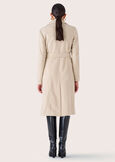 Cappotto Camillo in panno NERO BLACKBEIGE GREIGE Donna immagine n. 6