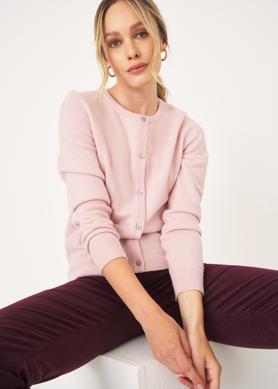 Cardigan Cassel in lana e cashmere CELESTE FIORDALISOROSA Donna , immagine n. 2