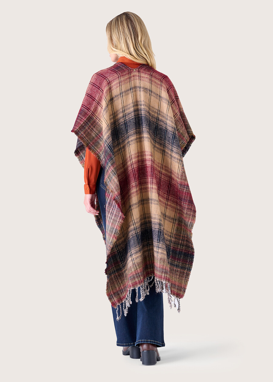 Morgana long cape BEIGE GREIGE Woman , image number 3