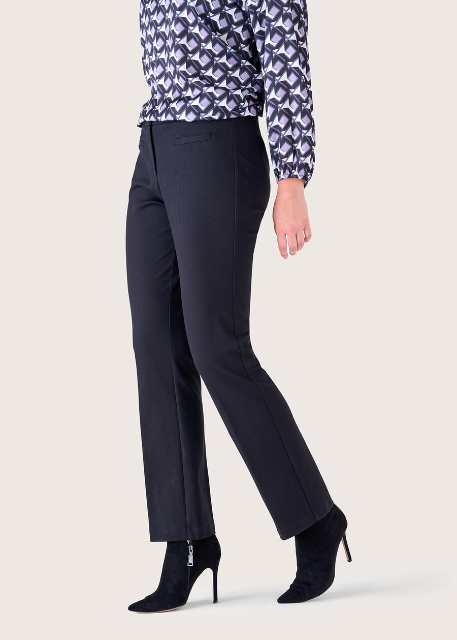 Pantaloni Miranda a gamba stretta NERO BLACKVIOLA IRISBLUE COLONIAL Donna , immagine n. 3