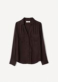Cannes solid-color shirt MARRONE CAFFE Woman image number 4