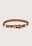 Carry spotted pony skin belt BEIGE DOESKIN  Woman image number 1