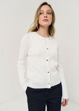 Cardigan Charil con strass BIANCO WHITE Donna immagine n. 1