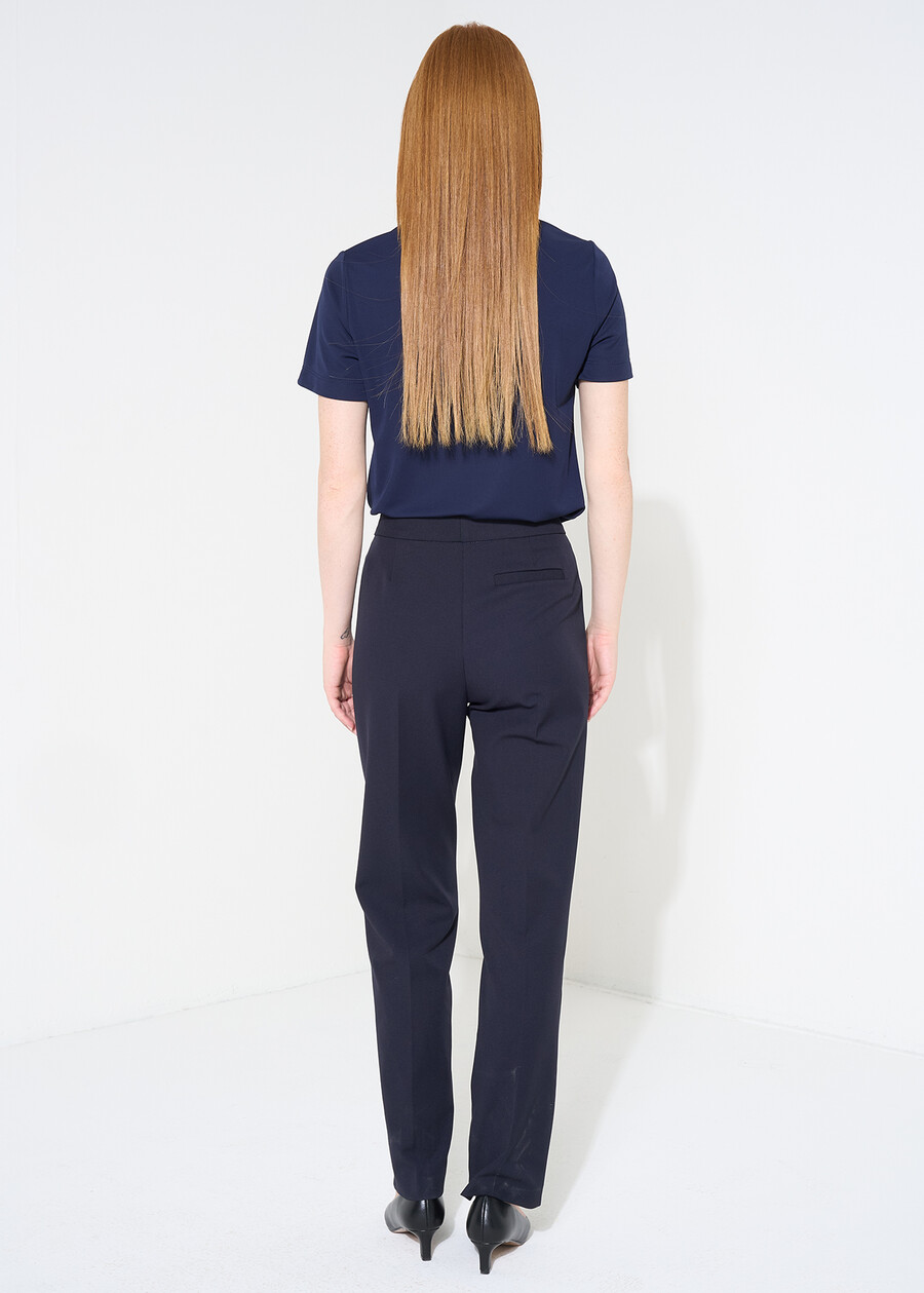 Pantaloni Alice slim bi-stretch NERO BLACKBEIGE GESSOBLU Donna , immagine n. 5