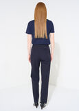 Pantaloni Alice slim bi-stretch NERO BLACKBEIGE GESSOBLU Donna immagine n. 5