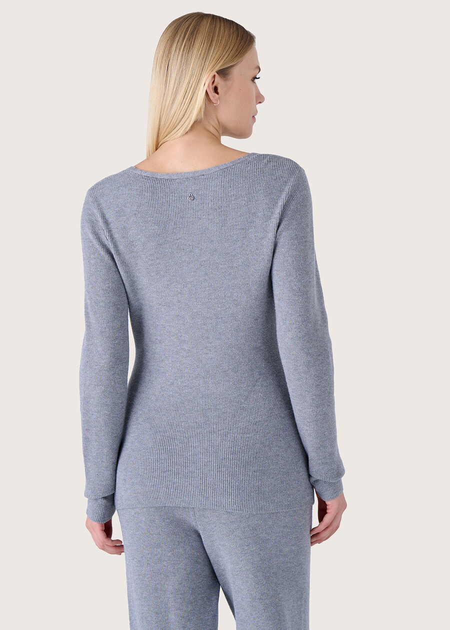 Myles ribbed jersey GRIGIO MEDIUM GREY Woman , image number 3