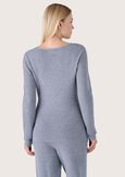 Myles ribbed jersey GRIGIO MEDIUM GREY Woman image number 3