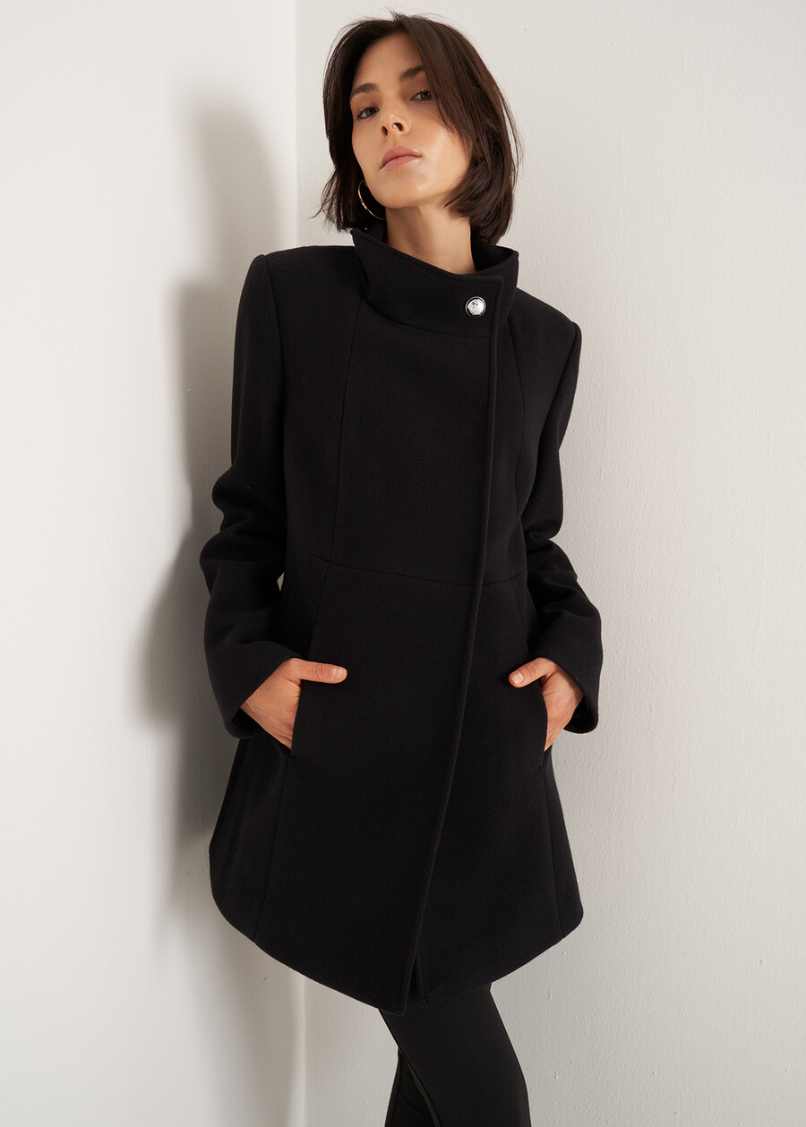 Elisir-A medium coat Archivio NERO BLACKROSSO Woman , image number 2