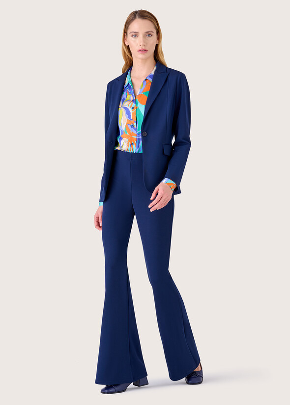 Pantalone a zampa Victoria BLUE OLTREMARE  Donna null