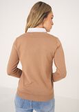 Myka knit with polka collar NERO BLACKBEIGE ECRU Woman image number 4
