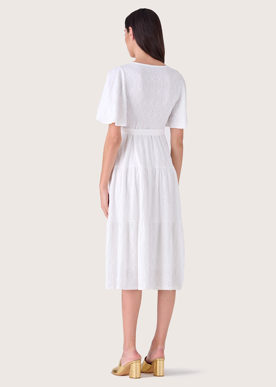 Abito lungo Albert effetto Sangallo BIANCO Donna , immagine n. 3