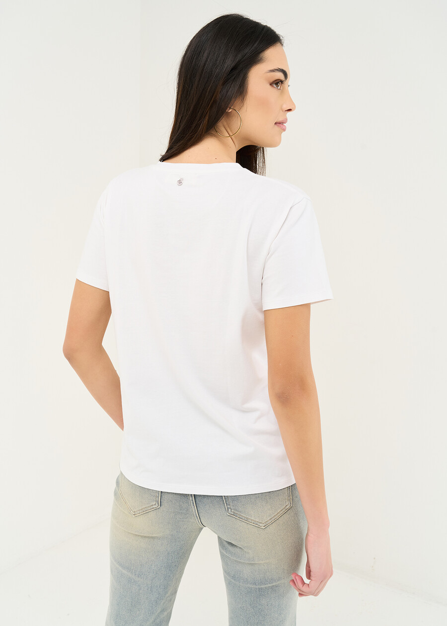 T-shirt Smokey con stampa BIANCO WHITE Donna , immagine n. 3