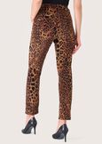Pantalone Kate in velluto animalier MARRONE CASTAGNA Donna immagine n. 4