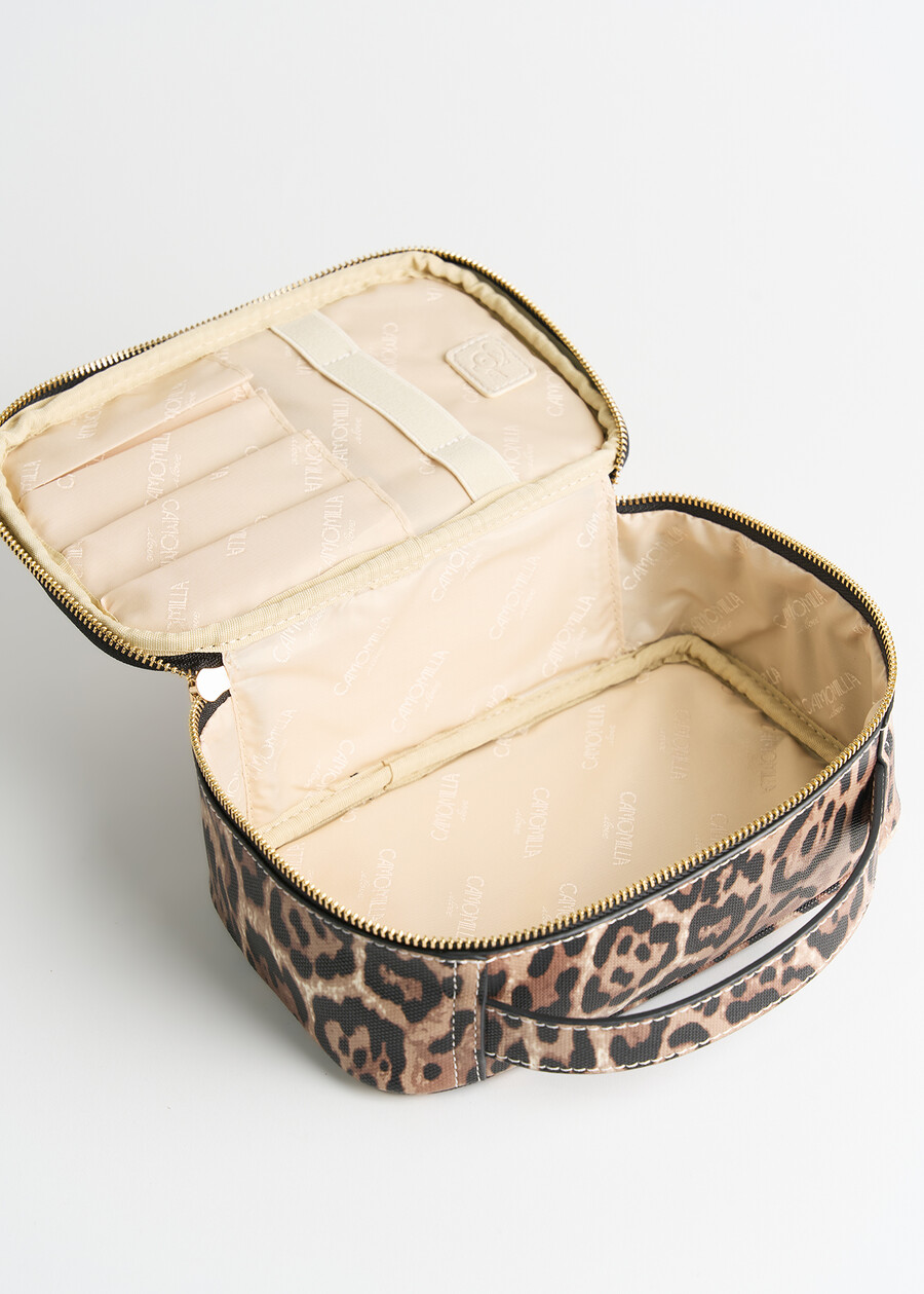 Bowie animalier faux leather beauty bag NERO BLACK Woman , image number 3