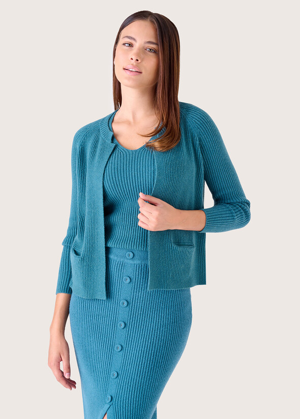 Tabitha viscose blend twin-set GRIGIO MEDIUM GREYBLUE COLONIAL Woman null