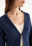 Cardigan Coral Midnight in filo BLU MIDNIGHTBIANCO BURRO Donna immagine n. 3
