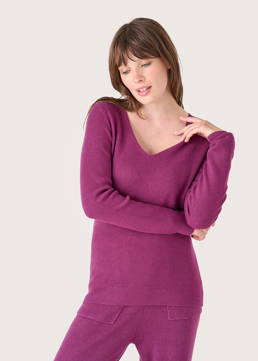 Maglia Myles con scollo a V VIOLA MOSTO Donna , immagine n. 1