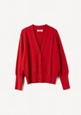Clarence V-neck cardigan ROSSOBEIGE LATTE Woman image number 5