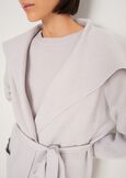 Cardigan Clotilde con collo a scialle MARRONE CAFFEGRIGIO PERLA Donna immagine n. 3