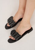 Stars Sandal With Ruffles And Rhinestones NERO BLACK Woman image number 1