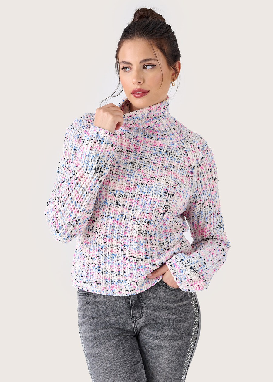 Memphis chenille jumper BIANCO WHITE Woman , image number 2