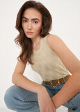 Top Taka in Maglia Lurex GRIGIO SILVER GOLD Donna immagine n. 1