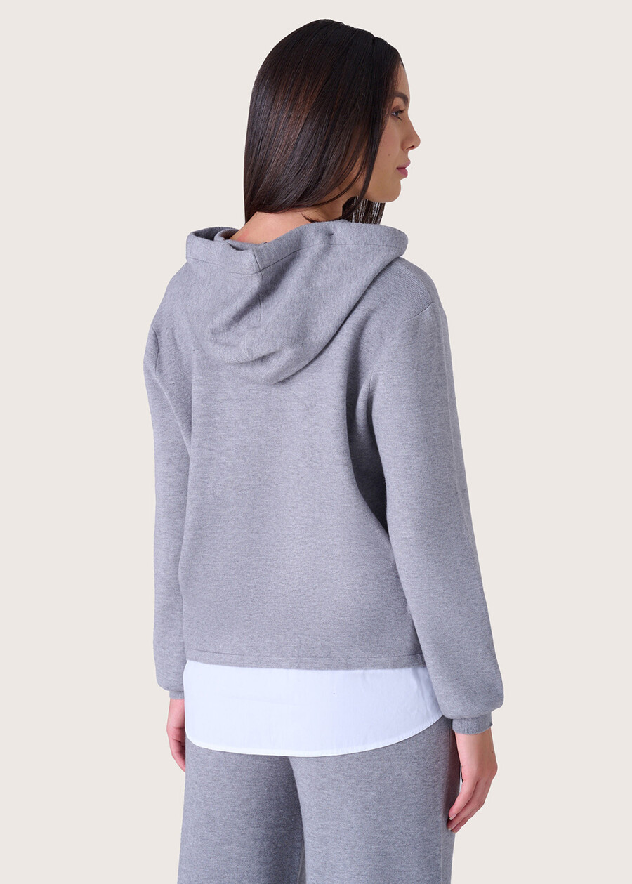 Maglia Miriana con cappuccio GRIGIO DARKGREY Donna , immagine n. 3