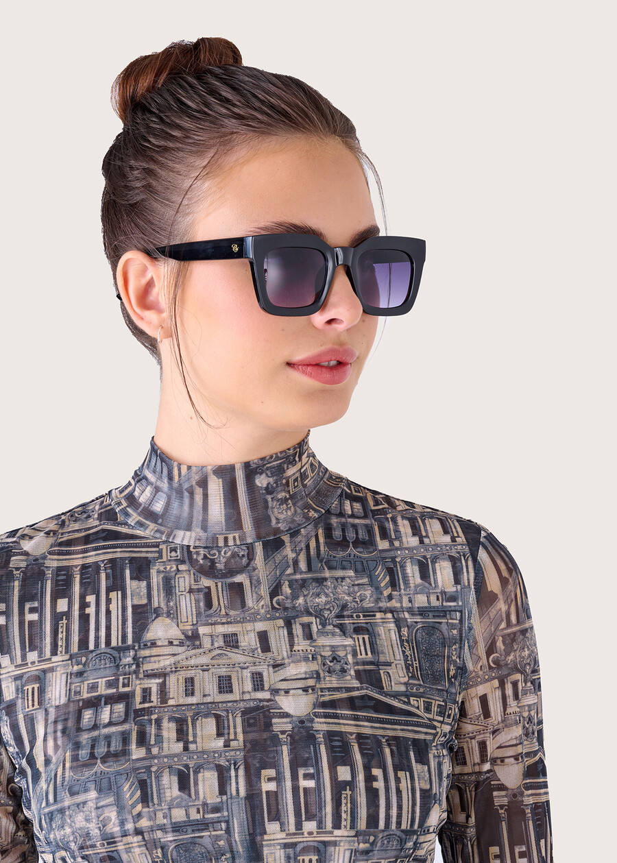 Squared sunglasses NERO BLACKVERDE AVOCADO Woman , image number 2