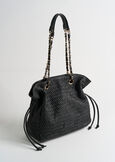 Borsa Friends raffia coulisse BEIGENERO BLACK Donna immagine n. 2