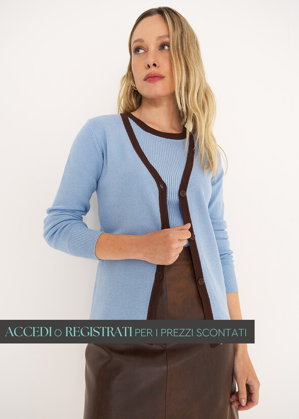 Cardigan a costine Cosmic CELESTE FIORDALISO Donna null