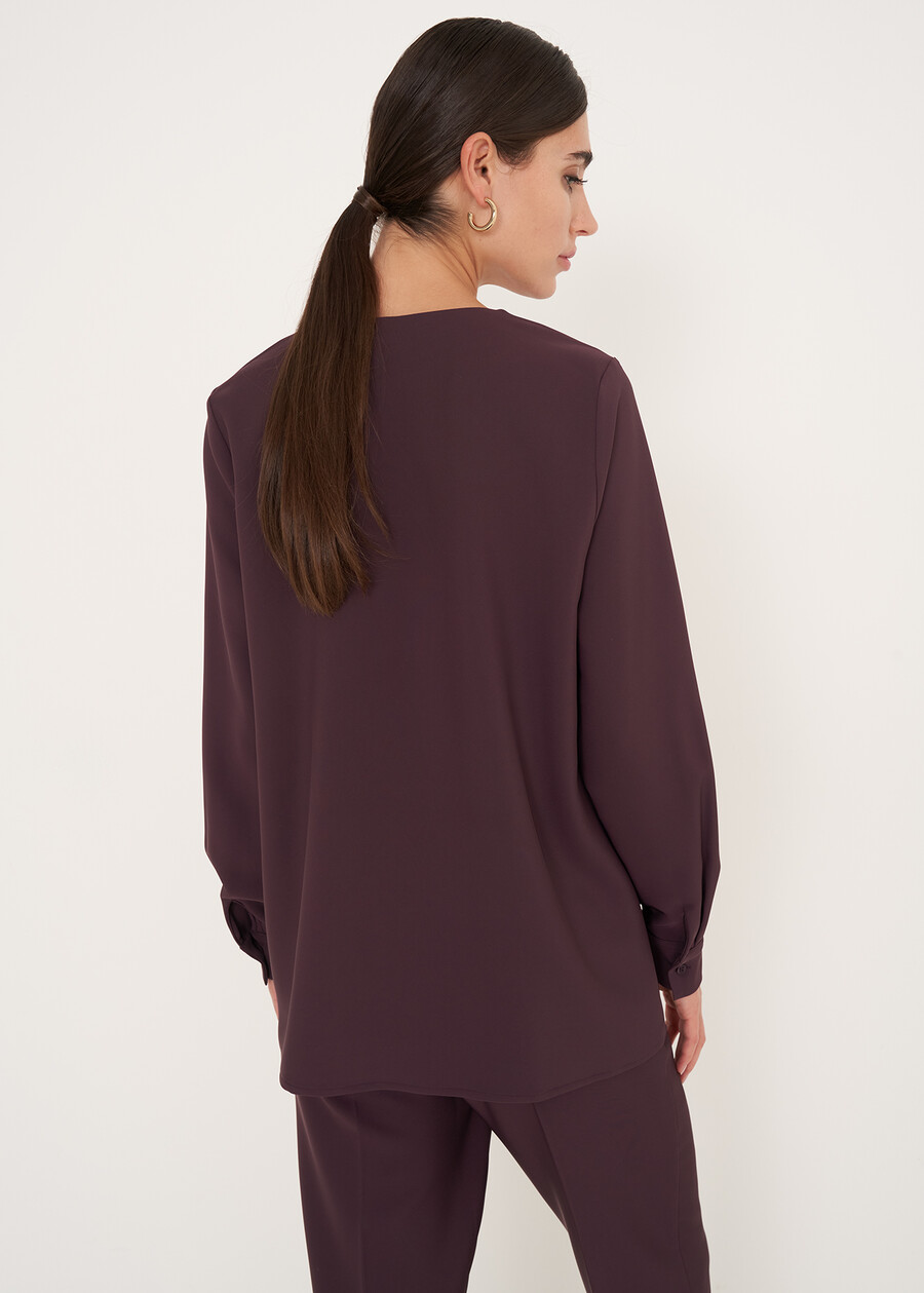 Charlen cady blouse VERDE PAVONEVIOLA VINACCIA Woman , image number 3