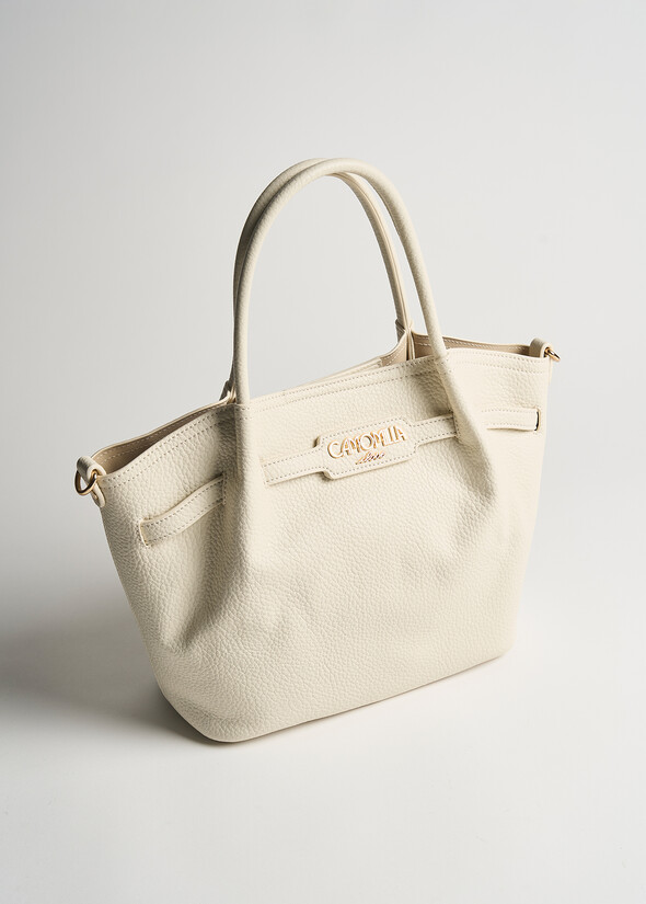 Beatrice deer print shopping bag BIANCO WHITE Woman null