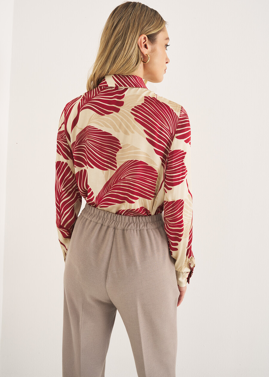 Cammy Satin Shirt BEIGE LATTE Woman , image number 3