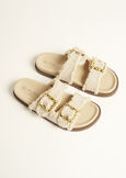 Sophora Sandal With Bamboo-Effect Buckle BEIGE Woman image number 4