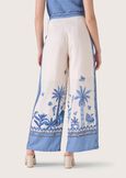 Packer palazzo trousers BIANCO ORCHIDEA Woman image number 5