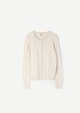Cassel cotton and silk cardigan BLUBIANCO BURRO Woman image number 4