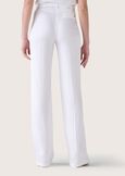 Giorgia linen blend trousers BIANCO WHITEBLUE OLTREMARE GIALLO MANGONERO BLACK Woman image number 5