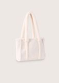 Bianca eco-sheepskin shopping bag BEIGE GESSOBLU FIORDALISO Woman image number 2