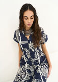 Abito midi Agadir in cotone stampato BLU Donna immagine n. 2
