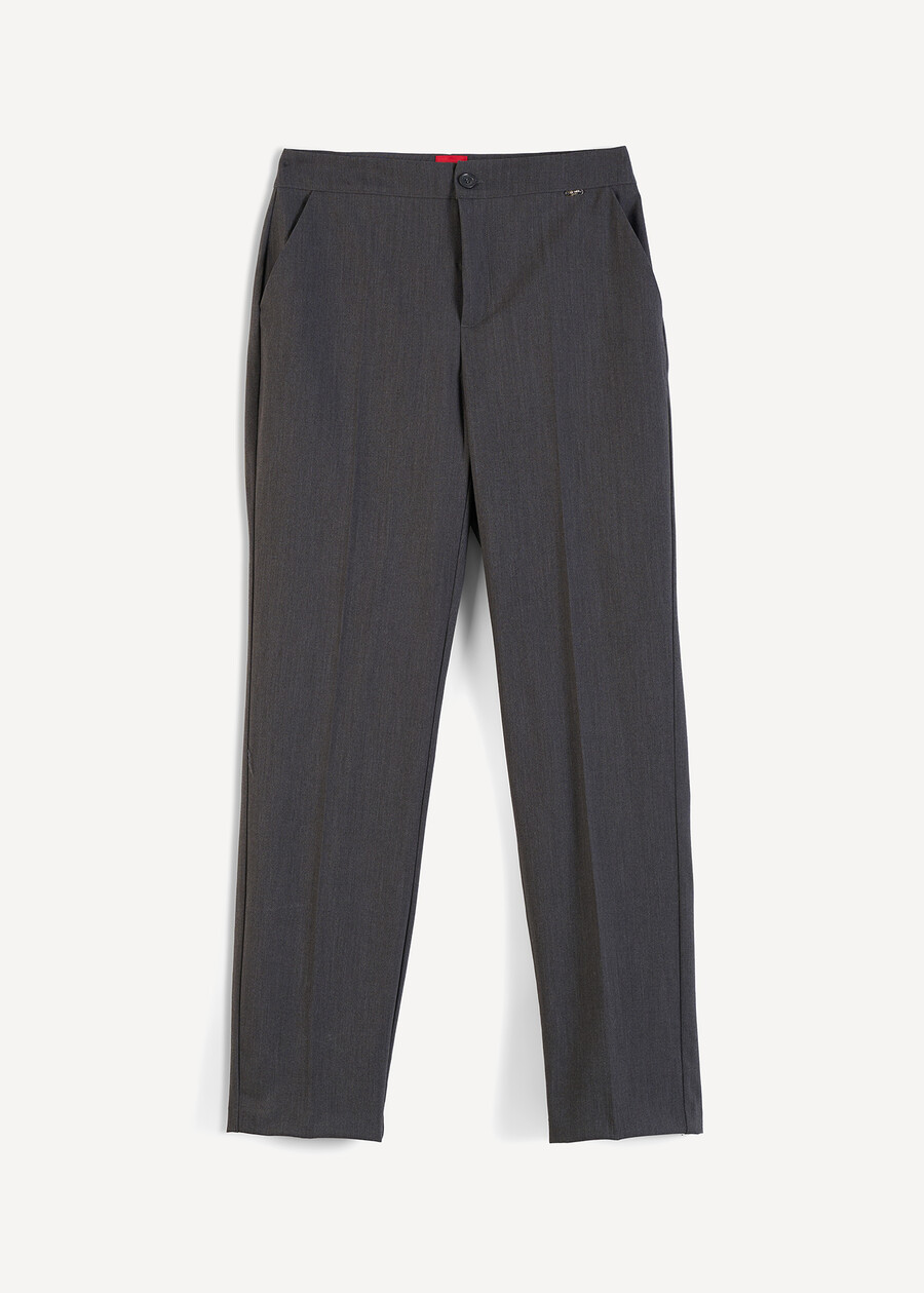 Pantaloni Alice slim in misto lana GRIGIO GREY Donna , immagine n. 7